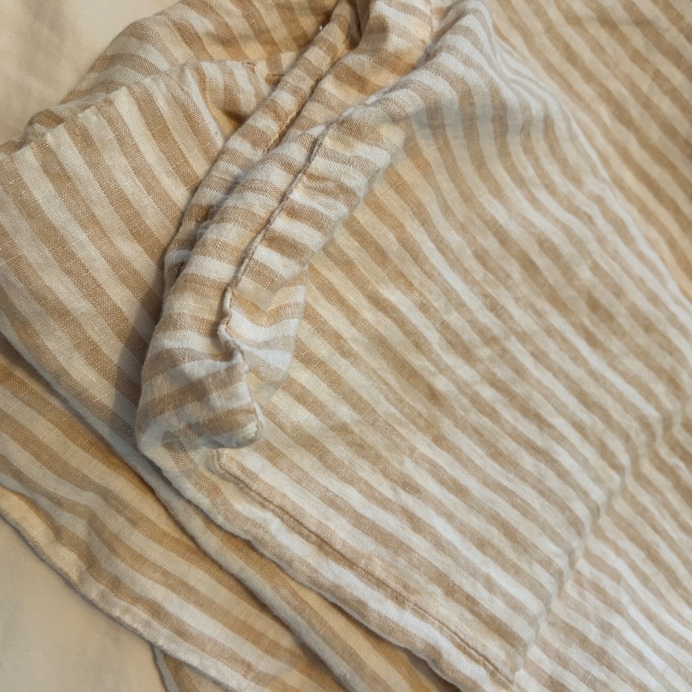Quince European Linen Stripe Sham Set King size - Picture 3 of 3